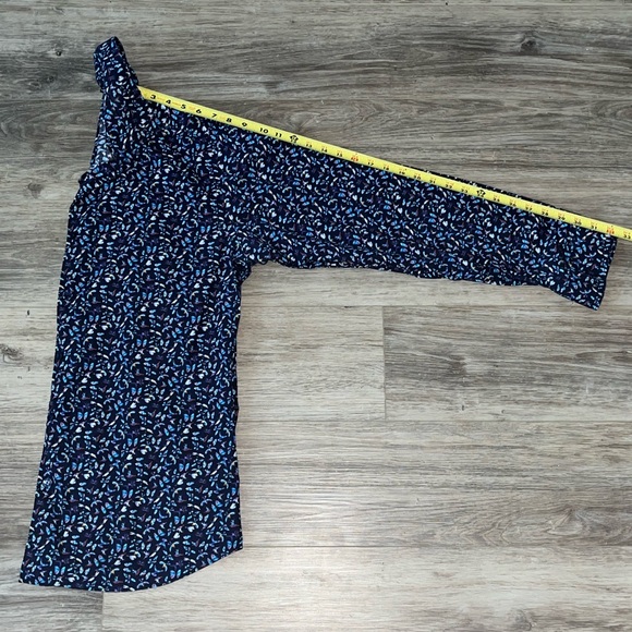 Men's Blue Patterned Shirt - Picture 5 of 6